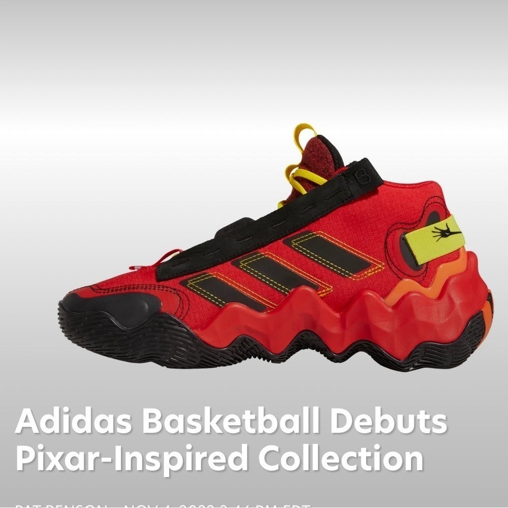 Very hard to find Adidas/ Pixar running shoes. New.